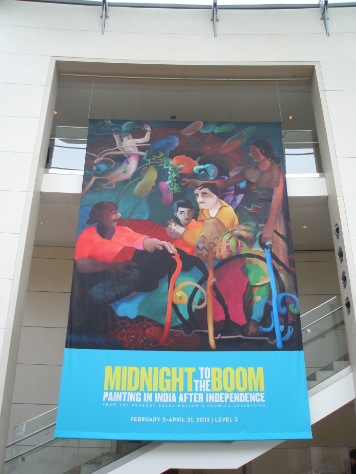 Banner in the Atrium of the Peabody Essex Museum.