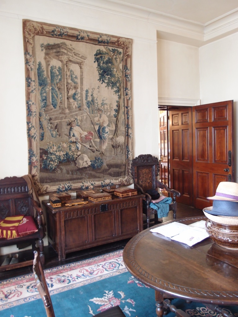 The commodious Inner Hall is thought to have originally been a billiard room. When the Mallowans purchased Greenway, their architect Guilford Bell transformed this space into yet another gallery for the display of their Treasures.